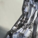 پیراهن ساتن طرح بلک فارست - Image 12