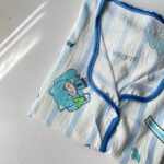 ست بلوز و شلوار راحتی موسلین طرح miku - Image 3