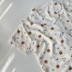 ست بلوز و شلوارک راحتی موسلین طرح تدی - Image 5